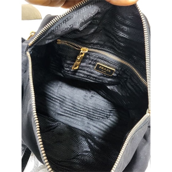 Authentic PRADA Tessuto Two-Way Boston Bag Black - Picture 10 of 13